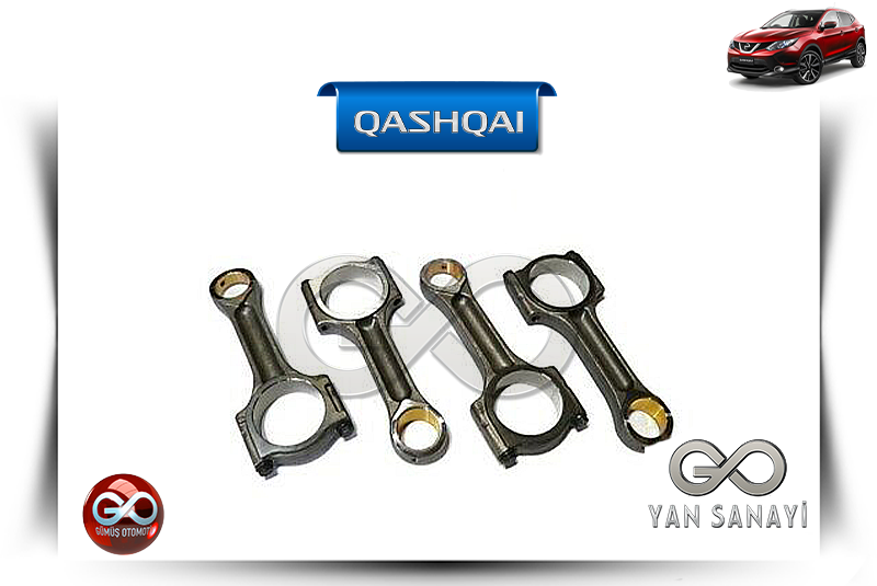 12100-00Q1H<br> PİSTON KOLU<br> QASHQAI-J11E-R9M-1600 cc DİZEL - Gümüş Otomotiv