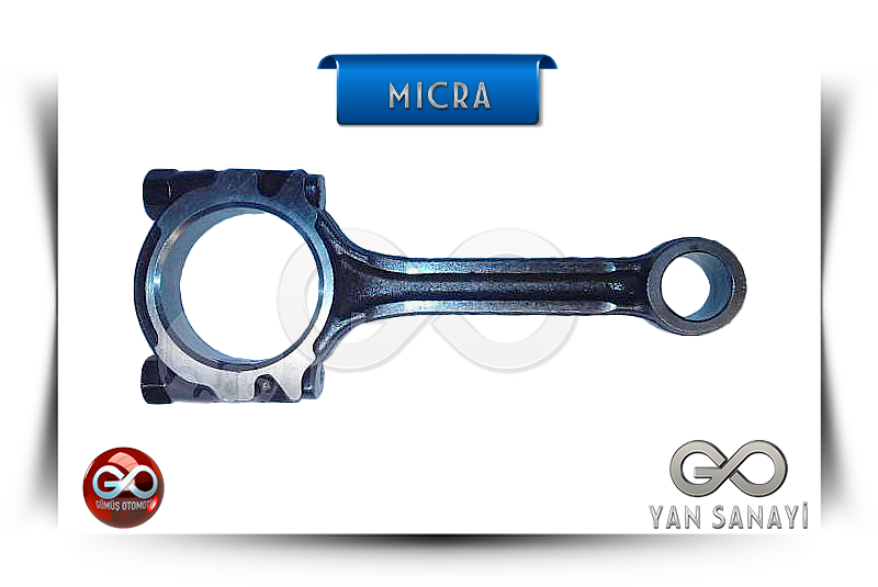 12100-44B00<br>KOMPLE PİSTON KOLU<br>MICRA-K11E-CG13DE-1300 cc BENZİNLİ - Gümüş Otomotiv