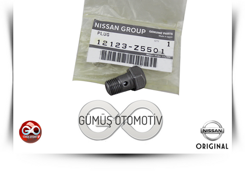 12123-Z5501<br>MOTOR BLOĞU  YAĞLAMA JETİ MONTAJ CİVATASI<br>PICK UP>>D22>>TD27>>2700 cc DİZEL - Gümüş Otomotiv