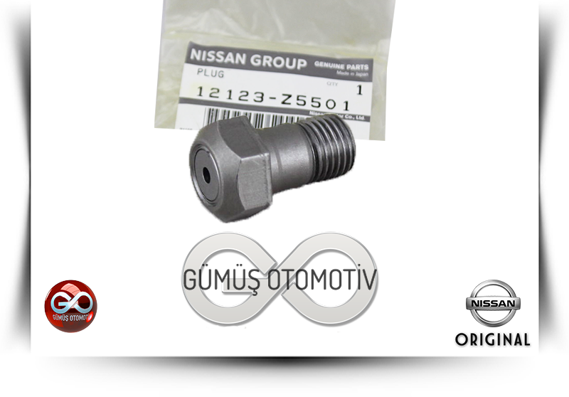 12123-Z5501<br>MOTOR BLOĞU  YAĞLAMA JETİ MONTAJ CİVATASI<br>PICK UP>>D22>>TD27>>2700 cc DİZEL - Gümüş Otomotiv