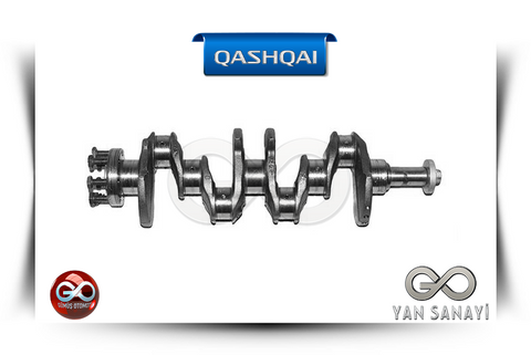 12201-00QAX<br> KRANK MİLİ<br>QASHQAI - J10E - K9K - 1500 cc  DİZEL - Gümüş Otomotiv