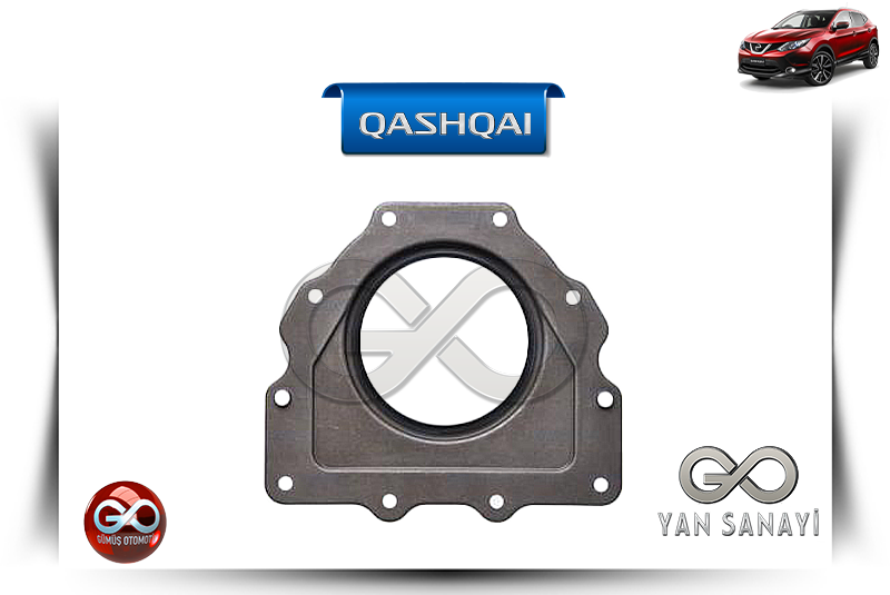 12279-00Q0F<br> KRANK ARKA KEÇESİ<br> QASHQAI-J11E-R9M-1600 cc DİZEL - Gümüş Otomotiv