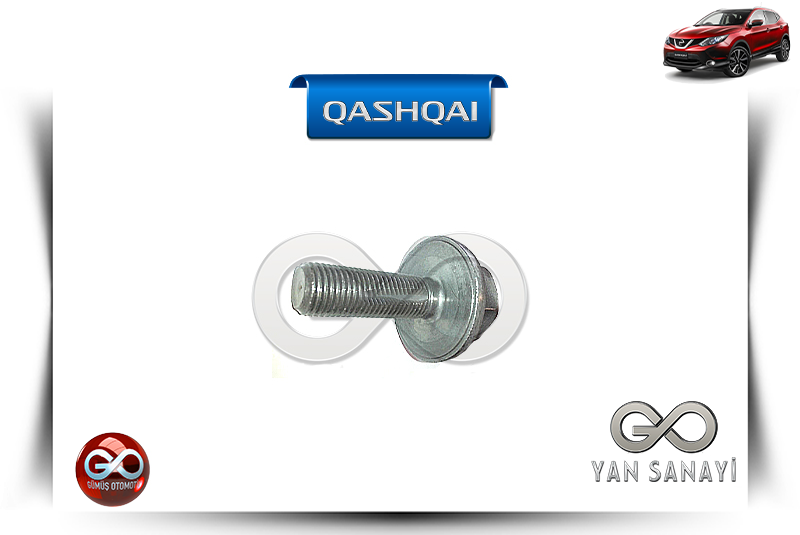 12309-00Q0H<br> KRANK PULESİ MONTAJ CİVATASI<br> QASHQAI-J11E-R9M-1600 cc DİZEL - Gümüş Otomotiv