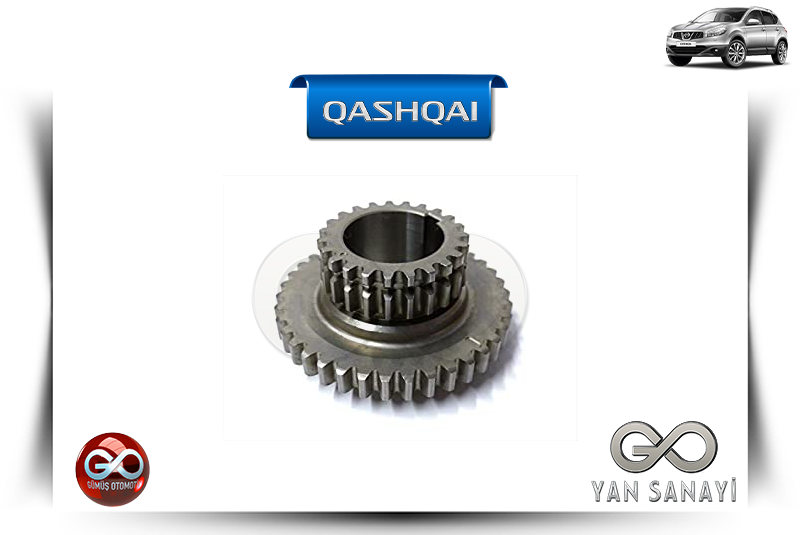 13021-CK80A <br> KRANK MİLİ ÖN DİŞLİSİ<br> QASHQAI - J10E - MR20DE - 2000 cc DİZEL - Gümüş Otomotiv