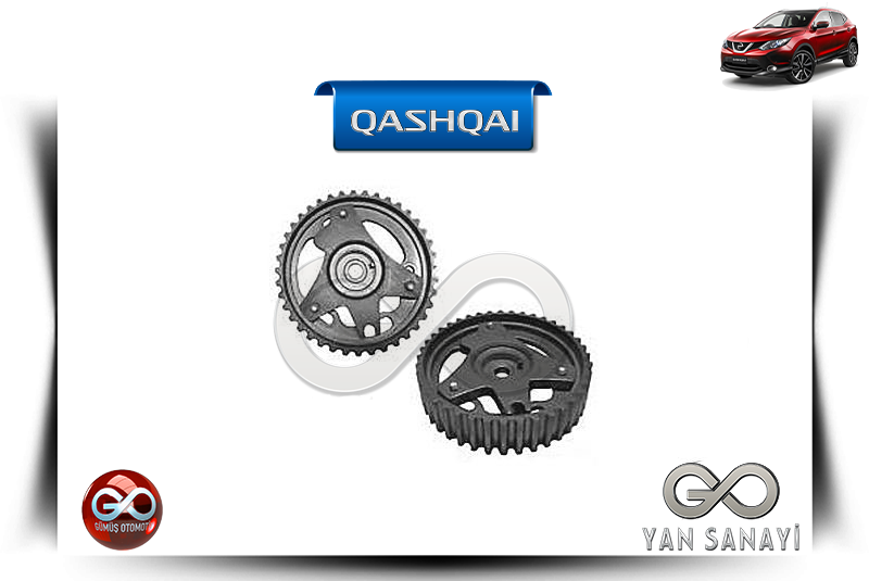 13024-00Q0E<br> EKSANTRİK MİL DİŞLİSİ<br> QASHQAI-J11E-K9K-1500 cc DİZEL - Gümüş Otomotiv
