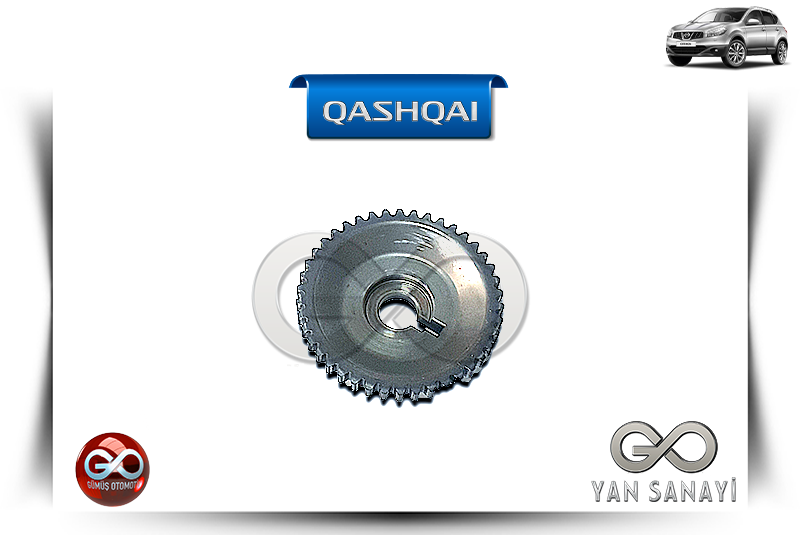 13024-CK82A<br>EKSOZ EKSANTRİK MİL DİŞLİSİ<br> QASHQAI - J10E - MR20DE - 2000 cc DİZEL - Gümüş Otomotiv