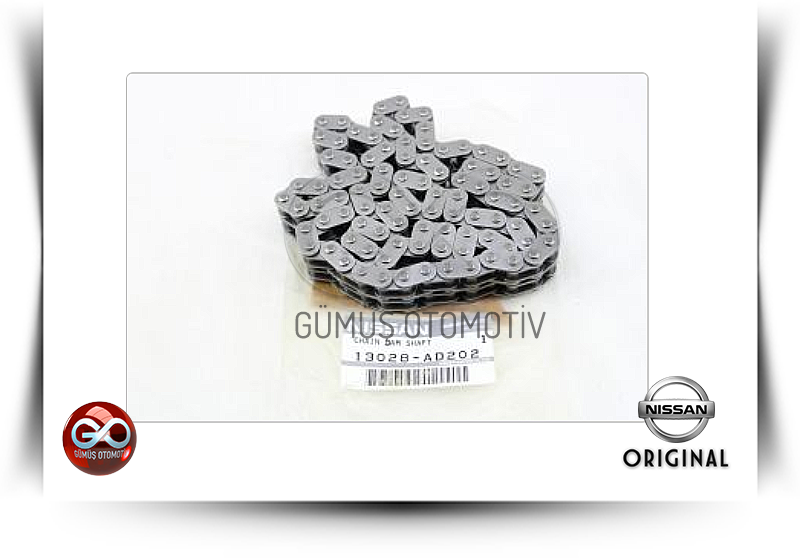 13028-AD202<br>EKSANTRİK ZİNCİRİ >>UZUN<br>PICK UP >>ND22 >>YD25DDTI >>2500 cc  DİZEL - Gümüş Otomotiv
