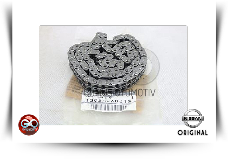 13028-AD212<br>EKSANTRİK ZİNCİRİ >>KISA<br>PICK UP >>ND22 >>YD25DDTI >>2500 cc  DİZEL - Gümüş Otomotiv