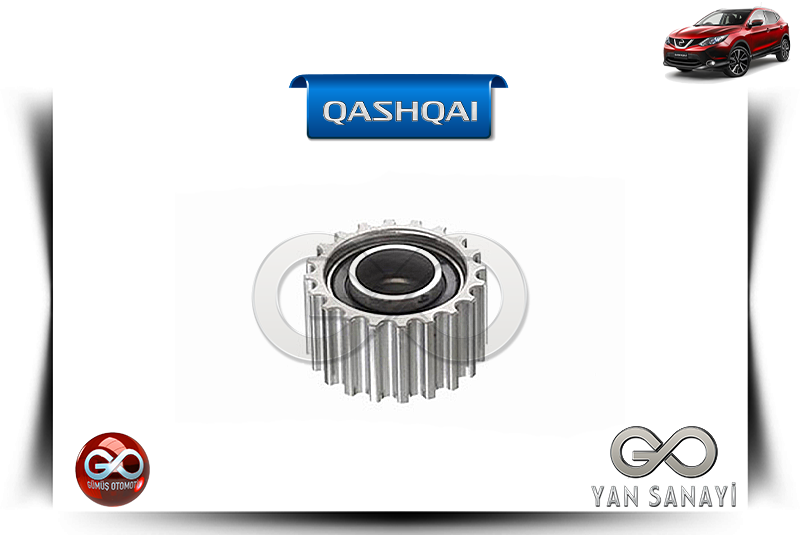 13077-00QAK<br> EKSANTRİK MİL KASNAĞI<br> QASHQAI-J11E-K9K-1500 cc DİZEL - Gümüş Otomotiv