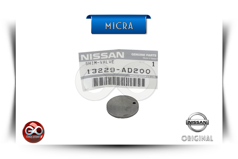 Nissan motor supap ayar şimi, dairesel metal pul