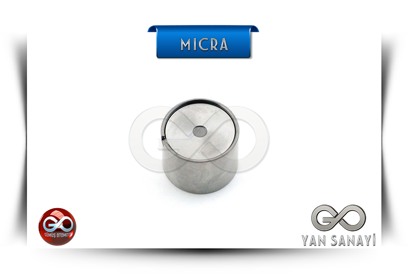 Metal lifter parçası, dairesel üst kapaklı görünüm