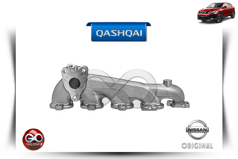 14004-00Q1C<br>EKSOZ MANİFOLT<br> QASHQAI-J11E-R9M-1600 cc DİZEL - Gümüş Otomotiv