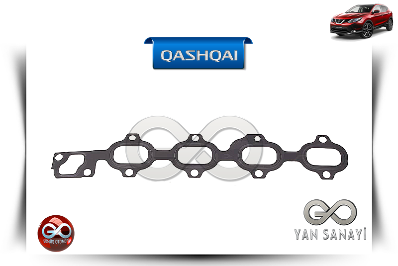 14036-00Q0L<br> EKSOZ MANİFOLT CONTASI<br> QASHQAI-J11E-R9M-1600 cc DİZEL - Gümüş Otomotiv