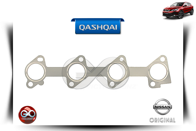 14036-00Q0M<br> EKSOZ MANİFOLT CONTASI<br> QASHQAI-J11E-K9K-1500 cc DİZEL - Gümüş Otomotiv