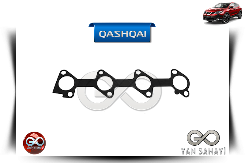 14036-00Q0M<br> EKSOZ MANİFOLT CONTASI<br> QASHQAI-J11E-K9K-1500 cc DİZEL - Gümüş Otomotiv