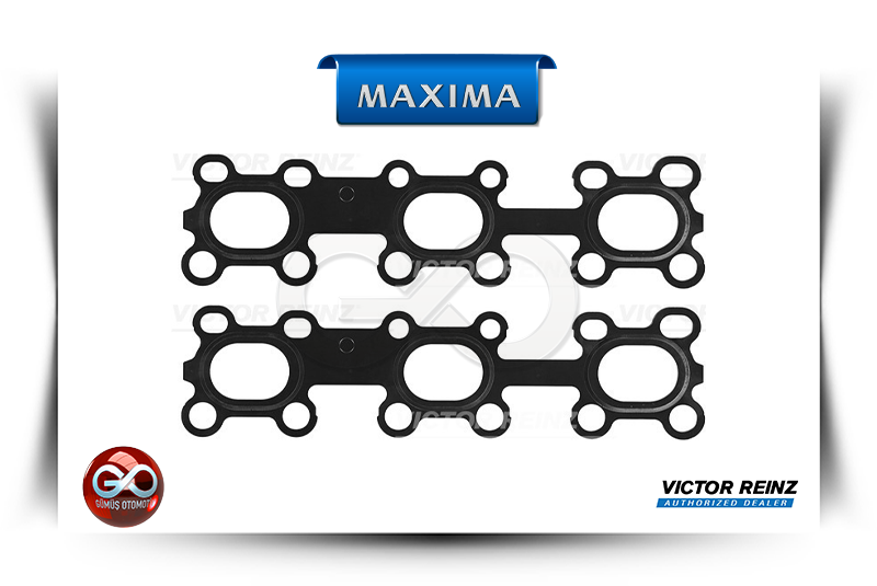 Ön-arka manifold contası, siyah kaplama ve oval delikler