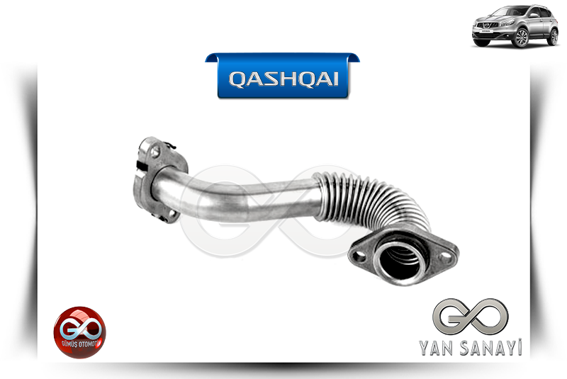 14120-00Q0F<br>KOMPLE EGR TÜP<br> QASHQAI - J10E - MR20DE - 2000 cc DİZEL - Gümüş Otomotiv