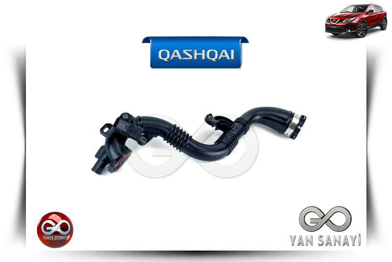14460-00Q1A<br> INTERCOOLER RADYATÖR GİRİŞ BORUSU<br> QASHQAI - J11E - HRA2DDT - 1200 cc BENZİNLİ - Gümüş Otomotiv