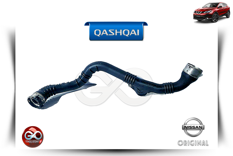 14460-00Q1B<br> INTERCOOLER RADYATÖR ÇIKIŞ BORUSU<br> QASHQAI-J11E-K9K-1500 cc DİZEL - Gümüş Otomotiv