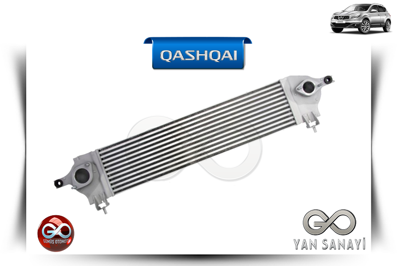 14461-JD50A<br> INTERCOOLER RADYATÖRÜ<br> QASHQAI - J10E - MR20DE - 2000 cc DİZEL - Gümüş Otomotiv