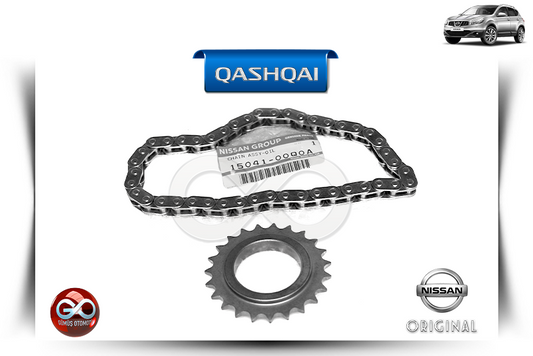 15041-00Q0A<br> KOMPLE YAĞ POMPASI ZİNCİR VE DİŞLİSİ<br> QASHQAI - J10E - MR20DE - 2000 cc DİZEL - Gümüş Otomotiv