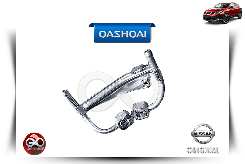 144B3-00Q0A<br> TURBO ŞARJ SOĞUTMA BORUSU<br> QASHQAI - J11E - HRA2DDT - 1200 cc  BENZİNLİ - Gümüş Otomotiv