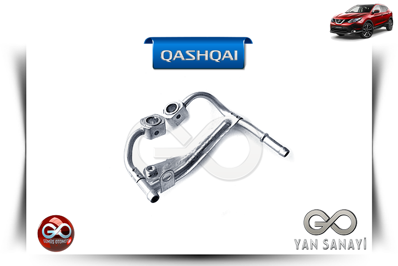 144B3-00Q0A<br> TURBO ŞARJ SOĞUTMA BORUSU<br> QASHQAI - J11E - HRA2DDT - 1200 cc  BENZİNLİ - Gümüş Otomotiv