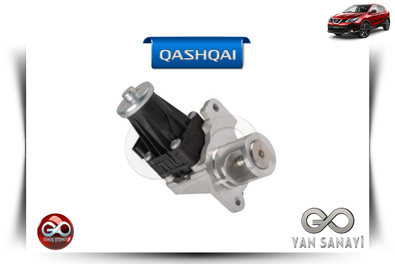 14710-00Q0X<br> EGR GAZ DÖNÜŞÜM VANASI<br> QASHQAI-J11E-K9K-1500 cc DİZEL - Gümüş Otomotiv