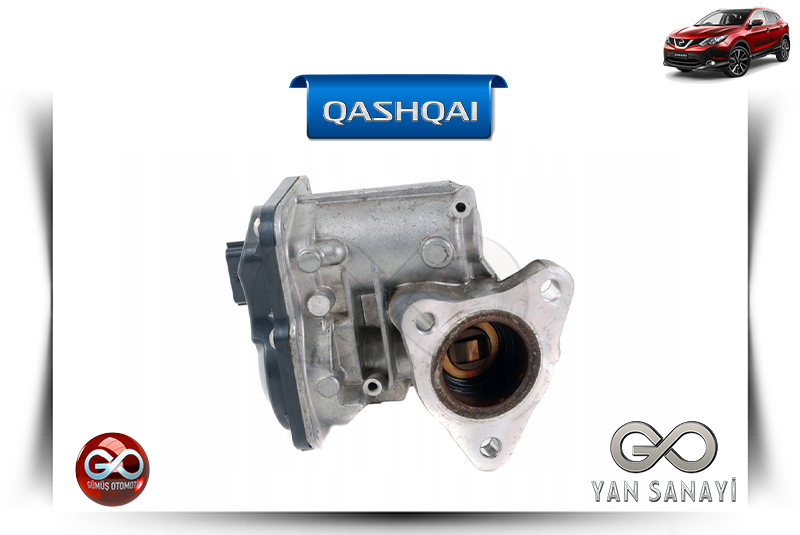 14710-00Q0Z<br> EGR (EKSOZ GAZ DÖNÜŞÜM) VALF<br> QASHQAI-J11E-K9K-1500 cc DİZEL - Gümüş Otomotiv