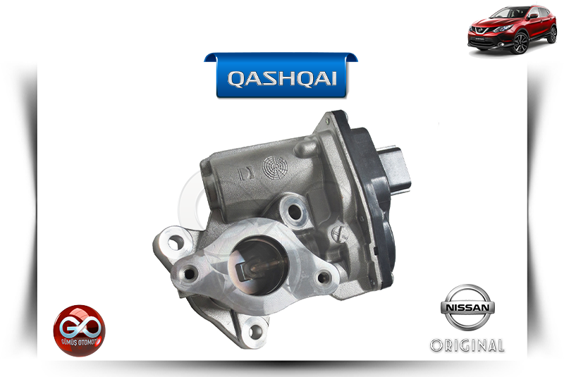 14710-00Q0Z<br> EGR (EKSOZ GAZ DÖNÜŞÜM) VALF<br> QASHQAI-J11E-K9K-1500 cc DİZEL - Gümüş Otomotiv