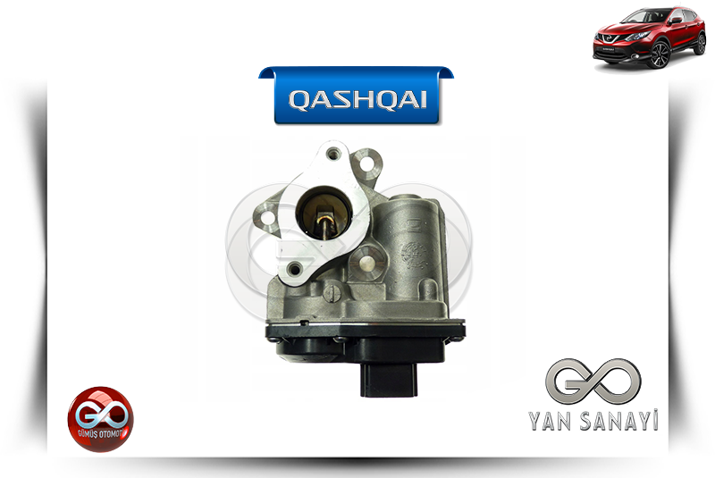 14710-00Q1B<br> EGR GAZ DÖNÜŞÜM VANASI<br> QASHQAI-J11E-R9M-1600 cc DİZEL - Gümüş Otomotiv