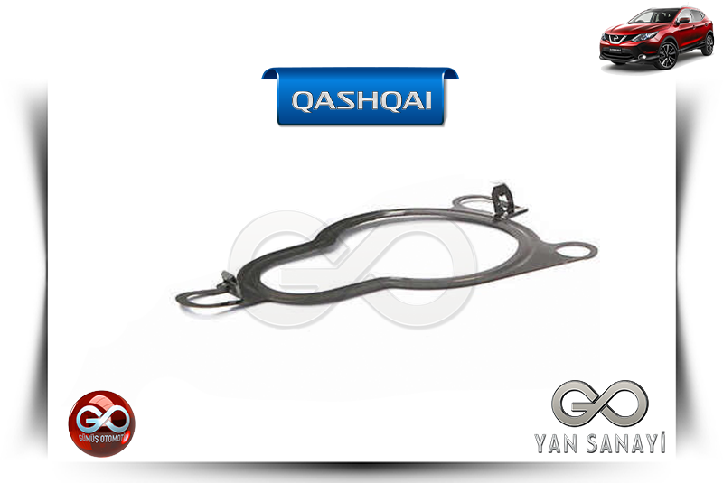 14719-00Q0Y<br> EGR SOĞUTUCU CONTASI<br> QASHQAI-J11E-K9K-1500 cc DİZEL - Gümüş Otomotiv