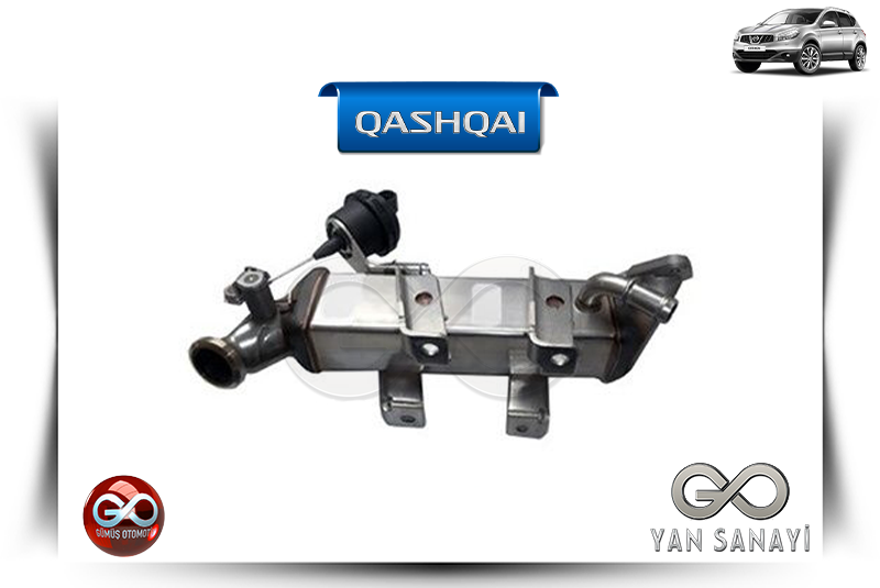 14735-00QAB<br>KOMPLE EGR SOĞUTUCU<br> QASHQAI - J10E - MR20DE - 2000 cc DİZEL - Gümüş Otomotiv