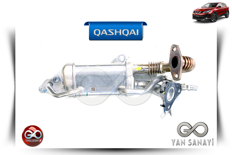 14735-00QAM<br> EGR SOĞUTUCU<br> QASHQAI-J11E-K9K-1500 cc DİZEL - Gümüş Otomotiv