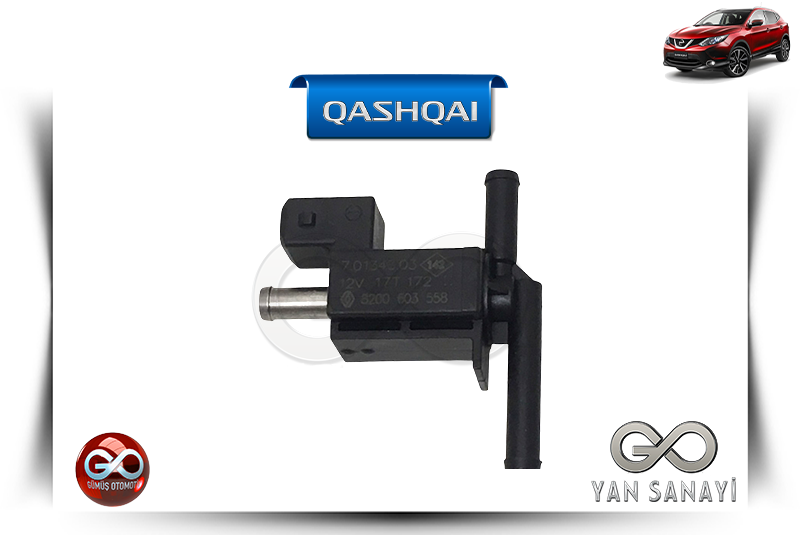 14956-00Q1P<br> TURBO SELENOİD VALF<br> QASHQAI - J11E - HRA2DDT - 1200 cc BENZİNLİ - Gümüş Otomotiv