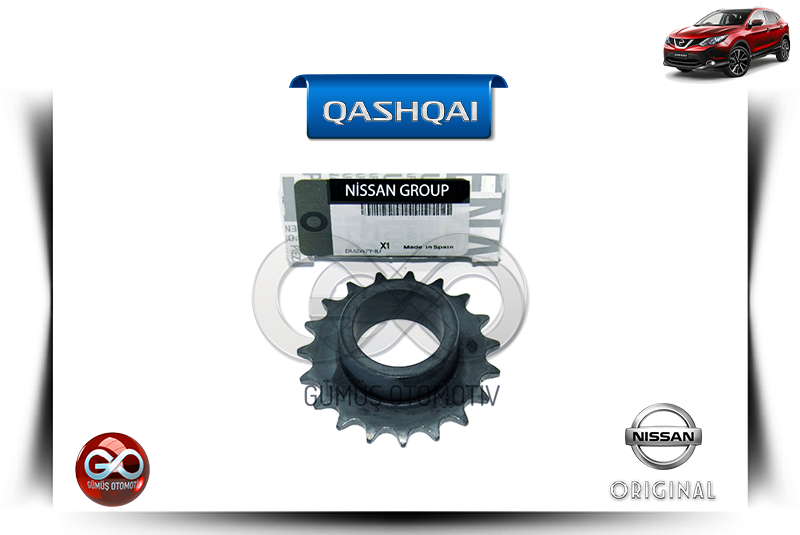 15044-00QAB<br> YAĞ POMPA DİŞLİSİ<br> QASHQAI-J11E-K9K-1500 cc DİZEL - Gümüş Otomotiv