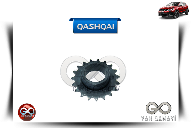 15044-00QAB<br> YAĞ POMPA DİŞLİSİ<br> QASHQAI-J11E-K9K-1500 cc DİZEL - Gümüş Otomotiv