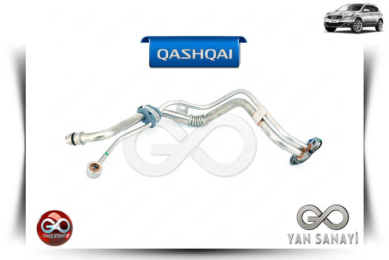 15197-00QAB<br> TURBO ŞARJ KOMPRESÖR ÇIKIŞ BORUSU<br> QASHQAI - J10E - MR20DE - 2000 cc DİZEL - Gümüş Otomotiv