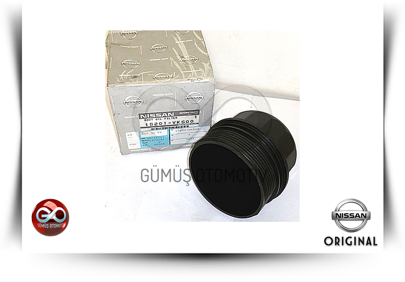 15201-VK500<br>YAĞ FİLTRESİ HAZNE KAPAĞI<br>PICK UP = ND22 = YD25DDTI = 2500 cc = DİZEL - Gümüş Otomotiv