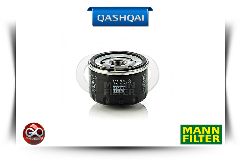 15208-00Q0H<br>YAĞ FİLTRESİ<br>QASHQAI-J10E-K9K-1500 cc DİZEL - Gümüş Otomotiv