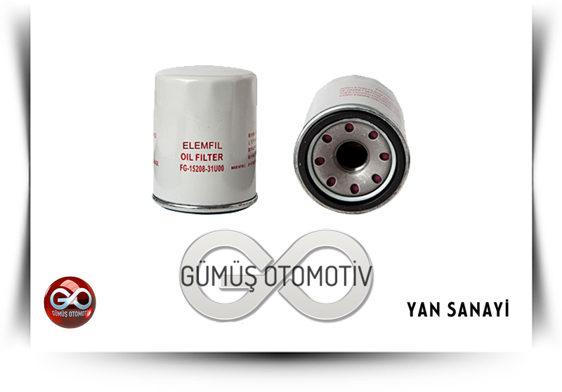 15208-31U00<br>YAĞ FİLTRESİ<br>MAXIMA = A32 = VQ20DE = 2000 cc = BENZİNLİ - Gümüş Otomotiv