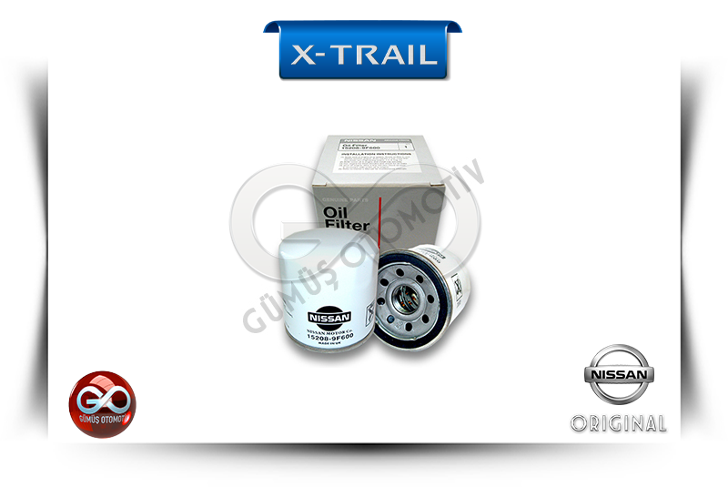 15208-65F00<br>YAĞ FİLTRESİ<br>X-TRAIL = T30 = QR20DE = 2000 cc = BENZİNLİ - Gümüş Otomotiv