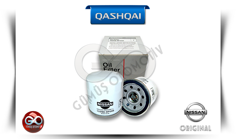 15208-65F00<br>YAĞ FİLTRESİ<br>QASHQAI | J10E | HR16DE | 1600 cc BENZİNLİ - Gümüş Otomotiv