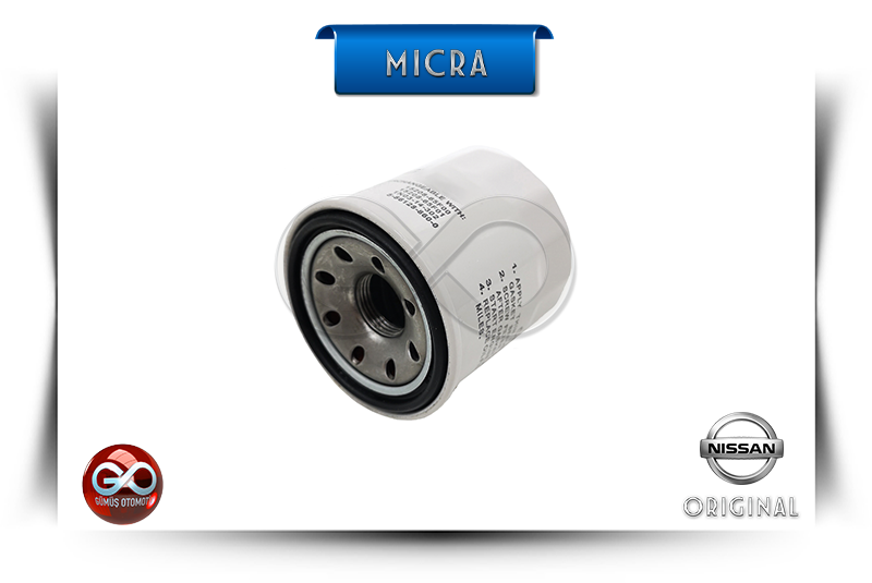 15208-70J00<br>YAĞ FİLTRESİ<br>MICRA = K12E = CR12DE = 1200 cc = BENZİNLİ - Gümüş Otomotiv