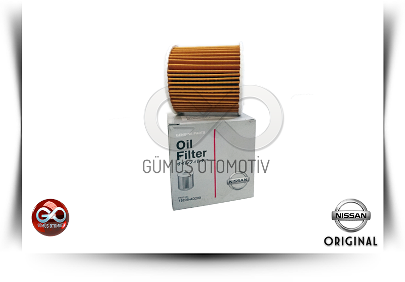 15208-AD2000<br>YAĞ FİLTRESİ<br>PICK UP = ND22 = YD25DDTI = 2500 cc = DİZEL - Gümüş Otomotiv