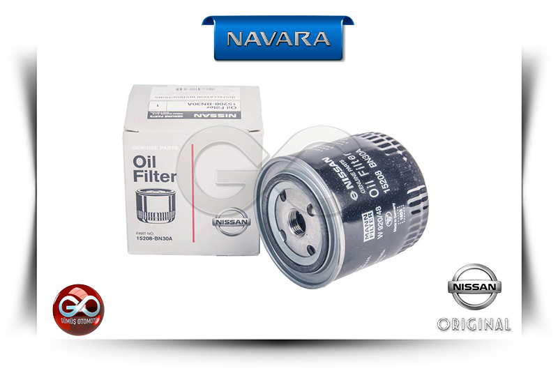 15208-BN30A<br>YAĞ FİLTRESİ<br>NAVARA>>D40 >>YD25DDTI >>2500 cc >>DİZEL - Gümüş Otomotiv