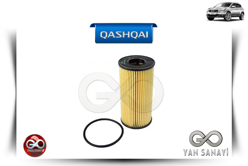 15209-00Q0A<br> YAĞ FİLTRESİ<br> QASHQAI - J10E - MR20DE - 2000 cc DİZEL - Gümüş Otomotiv