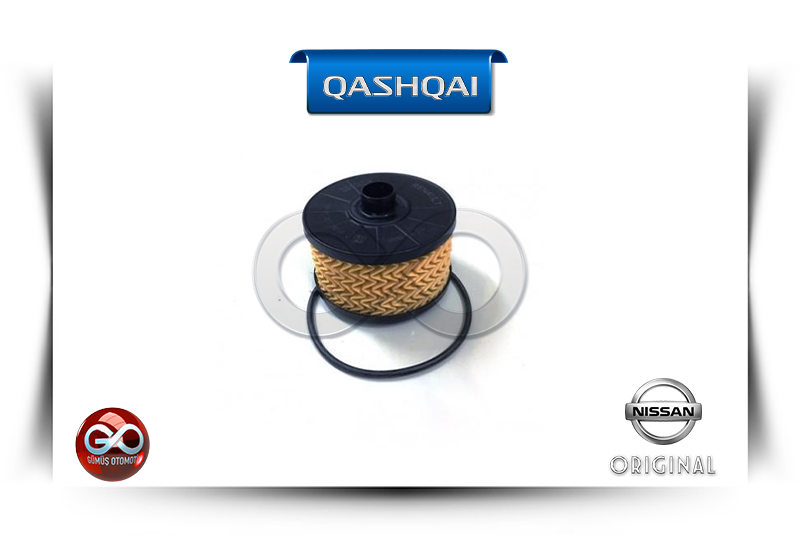 15209-00Q0F<br> YAĞ FİLTRESİ<br> QASHQAI-J11E-HRA2DDT-1200 cc BENZİNLİ - Gümüş Otomotiv