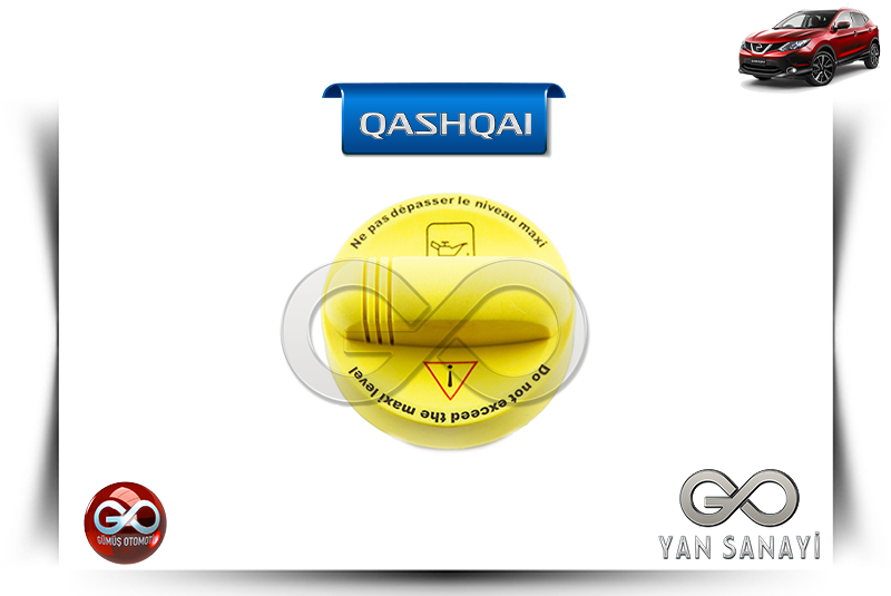 15255-00Q0B<br> MOTOR YAĞ KOYMA KAPAĞI<br> QASHQAI-J11E-K9K-1500 cc DİZEL - Gümüş Otomotiv
