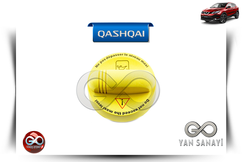 15255-00Q0B<br> MOTOR YAĞ KOYMA KAPAĞI<br> QASHQAI-J11E-R9M-1600 cc DİZEL - Gümüş Otomotiv
